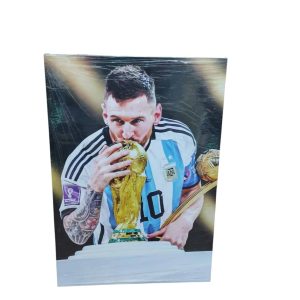 CUADRO DE 30 X 42 MESSI CON COPA SELECCION ARGENTINA DE FUTBOL