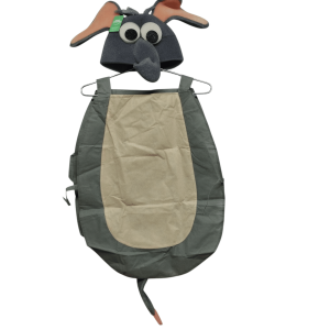 DISFRAZ ELEFANTE GRIS BEIGE ROSADO