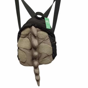 MOCHILA GRIS BEIGE CRESTA DINOSAURIO ZARA  MCH