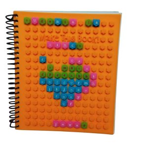 CUADERNO MAKE THIS BOOK TAPA GOMA CON LETRAS INGLES DET 1