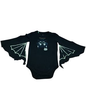 BODY ALG NEGRO VAMPIRO ALITAS TEDDY BOOM T 12-18 M