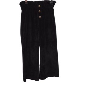 PANTALON MOM PLUSH NEGRO BOTONES CHEEKY T8