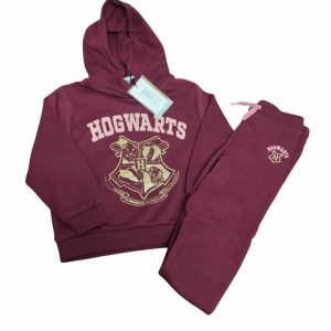 CONJUNTO BUZO Y PANT ALG CFELPA BORDO HOGWARTS H&M T 4-5 NUEVO