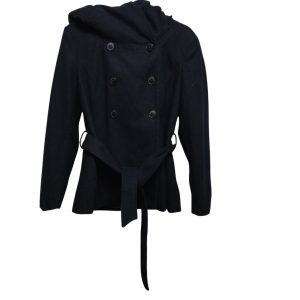 TAPADO PAÑO AZUL C CAPUCHA LAZO ZARA T XL