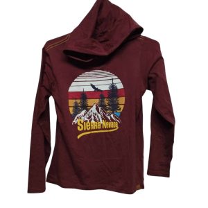 REMERA BORDO CON CAPUCHA SIERRA NEVADA FUZARKA T13/14