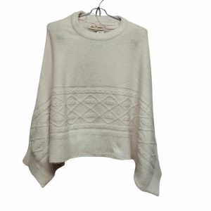 BUZO TIPO PONCHO CREMITA CON DISEÑO DANIEL CASSIN T M