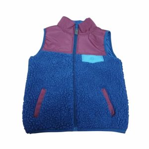 CHALECO CORDERITO AZUL BORDO CARTERS T 3