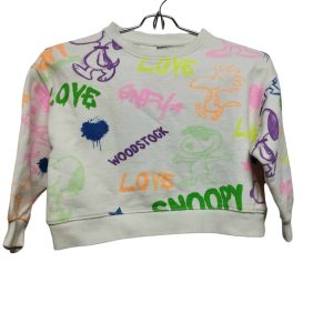 BUZO ALG BLANCO GRAFITTI COLOR NEON ZARA T7
