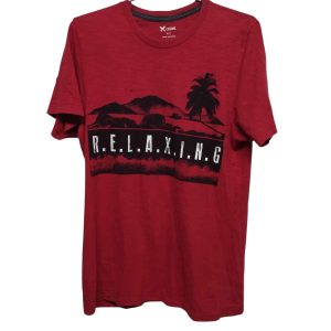REMERA ROJA PALMERA CASUAL HERING TP