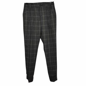 PANTALON CUADRILLE GRIS AZUL ZARA T13/14
