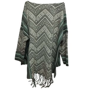 BUZO LARGO LANA BLANCO GRIS FLECOS T XL AP