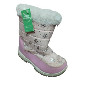 BOTAS CUERINA NYLON FORRADAS ROSADO BCO PLATEADO GUGA T 31 ROCE
