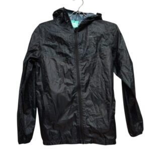 CAMPERA NYLON IMPERMEABLE NEGRO GRIS QUECHUA T 12/13