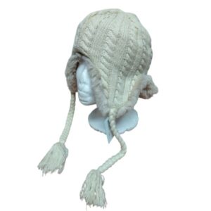 GORRO LANA CREMITA FORRADO CON TAPAOREJAS