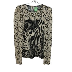 BUZO LANILLA ANIMAL PRINT BRODERIE CREMITA FLORES TM AP