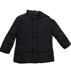 CAMPERA NYLON NEGRA FORRO POLAR CAPUCHA POIM T 5