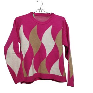 BUZO FUCSIA BEIGE BCO ROMBOS T S AP FR