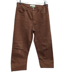 JEAN WIDE LEG MARRON BAS T 42