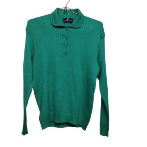 BUZO LANA VERDE A RAYAS C CUELLO BOTONES HORSE GUARD T 4 -M AP FR