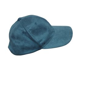 GORRO AZUL CON VISERA TIPO GAMUZA