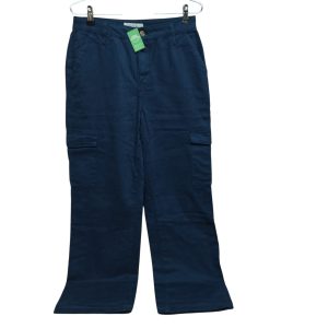 PANTALÓN AZUL GABARDINA CARGO DENIM T38 M GRANDE