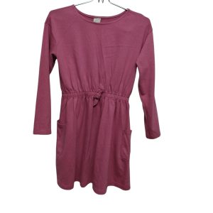 VESTIDO ALG ROSA VIEJO ELASTIZADO MOÑA BOLSILLOS  HERING T 12