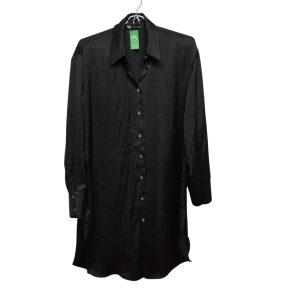 CAMISA SATEN NEGRO BOTONES DORADOS ZARA TS GRANDE
