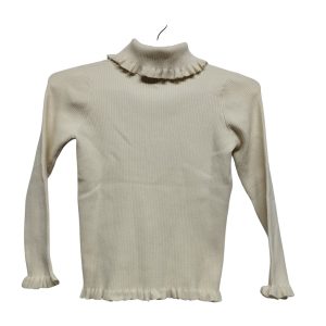 POLERA HILO CREMITA TIPO MORLEY GUAPA VOLADITOS T 12 AP FR