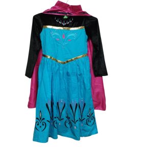DISFRAZ VESTIDO CON CAPA  ANA FROZEN T 8