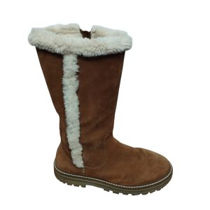 BOTAS MARRONES FORRADAS PELUDITO CREMITA ZARA T33