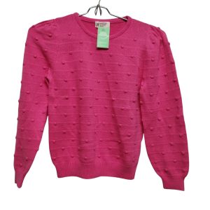 BUZO HILO FUCSIA CIRCULOS EN RELIEVE H&M T 6-8