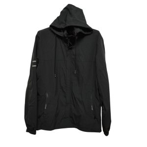 CAMPERA NEGRA TELA TIPO DEPORTE NEGRA IVORY TL