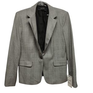 BLAZER CUADRILLE GRIS NEGRO ZARA T XL NUEVO