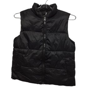 CHALECO NEGRO INFLADITO FORRADO POLAR OLD NAVY T6/7
