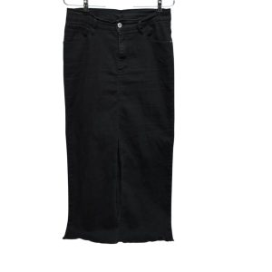 POLLERA LARGA DE JEAN NEGRO BOHEMIA TM