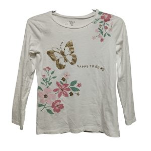 REMERA BLANCA MARIPOSA FLORES CARTERS T12