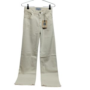 JEAN WIDE LEG CREMITA LETSO JEANS T 24 NUEVO