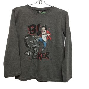 REMERA ALG GRIS NIÑO  BICICLETA  KEVINGSTON T 12 GT