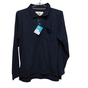 REMERA PIQUE M/L AZUL BAS T S NUEVA