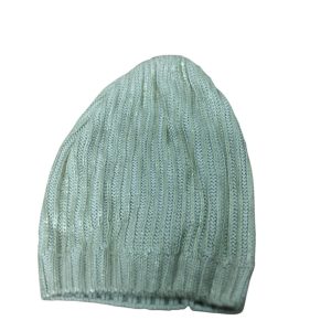 GORRO HILO BEIGE DORADO ZARA