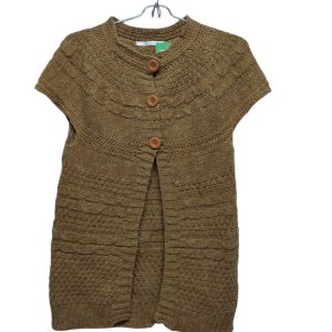CHALECO MARRON CALADO MILMANIAS T S AP