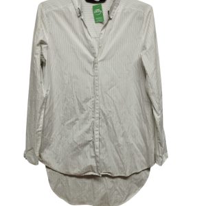 CAMISA BCA RAYAS CELESTE ZARA T XS