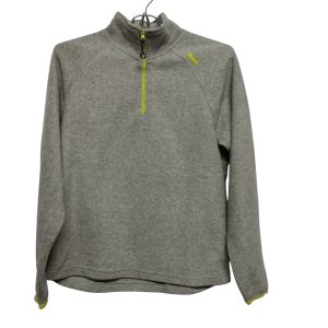 BUZO MICROPOLAR 1/2 CIERRE GRIS VERDE FLUO META T 12 GT FR