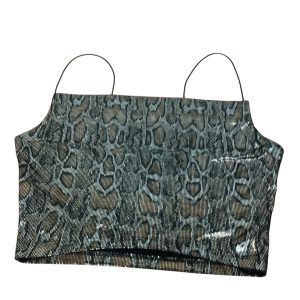 TOP ANIMAL PRINT DORADO NEGRO DIVIDED T S