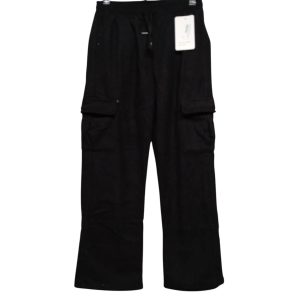 PANTALON DEPORTIVO CARGO CON PELUCHE POR DENTRO TXL/XXL NEGRO