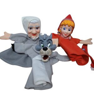 TITERES X 3  CAPERUCITA ROJA- ABUELITA-LOBO MCHS