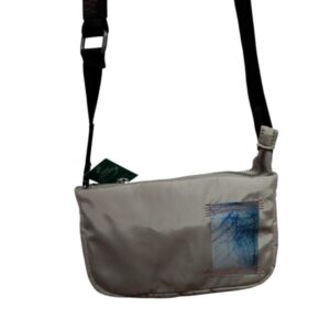 BANDOLERA GRIS NEGRO ADOLFO DOMINGUEZ CON BOLSA