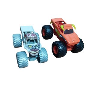 CAMIONETAS 4X4 GRIS NARANJA EN BOLSA X 2