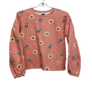 BUZO ALG NARANJA MANGAS ANCHAS CARITAS FLOR HERING T 14