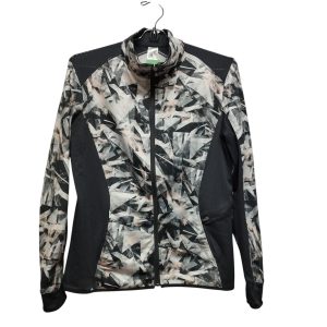 CAMPERA DEPORTIVA GRIS ROSADO ESTAMPADA DOMYOS T 12-13